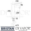 Bristan Solo Non Thermostatic Healthcare Tap Dimensions